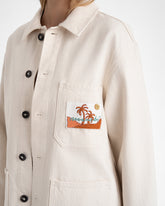 Raw Cotton Twill Ventana Overshirt - Women’s Clothing | 