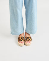 Calf Hair Double Sole Slides - Women's Shoes | 