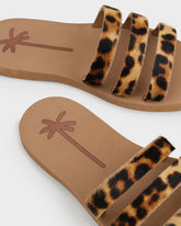 Eva And Calf Hair Three Bands Sandals - Swim Sandals | 