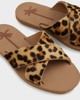 Eva And Calf Hair Crossed Bands Sandals - Swim Sandals | 