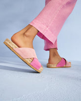 Suede Crossed Bands Sandals - All | 