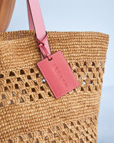 Raffia and Brown Leather<br />Basket Bag Weaving | 