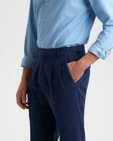 Blend Cotton Gabardine Sorrento Trousers - Men's Pants & Shorts | 