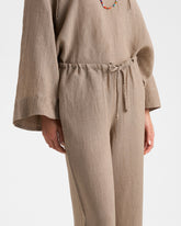 Nylon Linen Marbella Trousers - Women’s Clothing | 