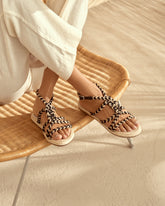 Jute Tie-Up Rope Sandals - Women’s Sandals | 