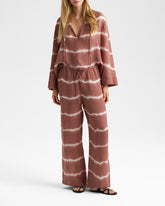 Pantaloni Marbella in Lino e Nylon - Shibori Capsule | 