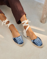 Cotton Crochet<br />Flat Valenciana Espadrilles - Women’s Shoes | 