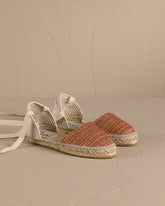 Raffia Stripes Flat Valenciana Espadrilles - Women’s Shoes | 