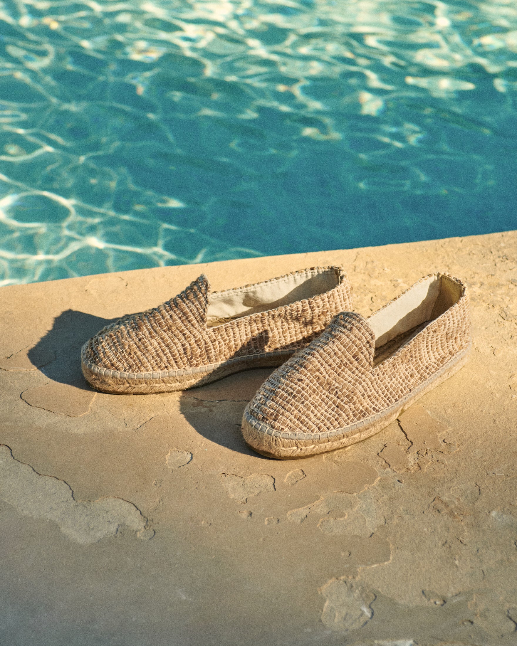 Manebí Raw Woven Silk \u0026 Cotton Espadrilles - Yucatán Natural