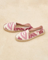 Dyed Cotton Flat Espadrilles - Women’s Shoes | 