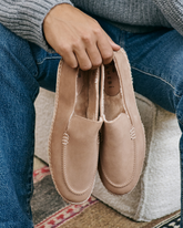 Suede With Faux Fur Loafers Espadrilles - Men Preview | 