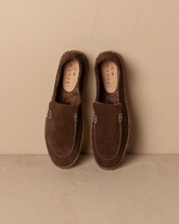 Suede With Faux Fur Loafers Espadrilles | 