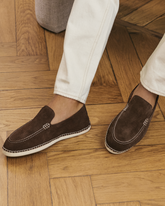 Suede With Faux Fur Loafers Espadrilles - Men's Collection | 