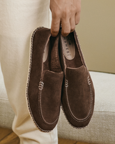 Suede With Faux Fur Loafers Espadrilles - Men Preview | 