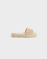 Raffia Stripes Double Sole Slides - Women's Bestselling Shoes | 