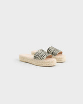 Slides a Fascia in Rafia Zebra - Nuovi Arrivi | Scarpe Donna | 