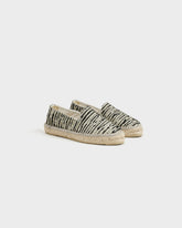 Raffia Zebra Flat Espadrilles - Women’s Espadrilles | 
