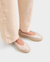 Lurex Cotton Ballet Flat Espadrilles - Women’s Espadrilles | 