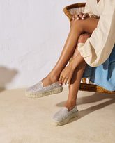 Lurex Cotton Blend Double Sole Espadrilles - Women's Espadrilles | 