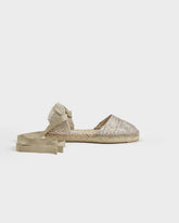 Lurex Cotton Blend Flat Valenciana Espadrilles - Women’s Espadrilles | 