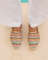 Woven Raffia Double Sole Espadrilles - Women's Shoes | 