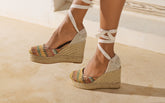 Woven Raffia Wedge Espadrilles - Crazy about crochet | 