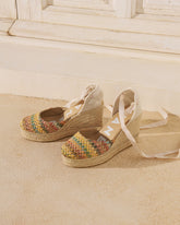 Woven Raffia Wedge Espadrilles - Women's Shoes | 