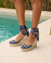 Espadrillas con Zeppa<br />in Seta - Nuovi Arrivi Donna | 