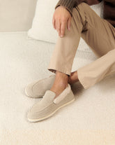 Organic Hemp With Faux Fur Loafers Espadrilles - Men’s Collection | 