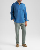 Pantaloni Savana In Lino Irlandese Con Cintura - NUOVI ARRIVI|ABBIGLIAMENTO UOMO | 