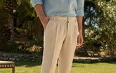 Irish Linen Savana Trousers - Men's Collection | 