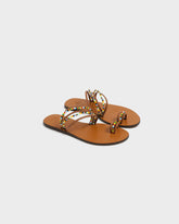 Sandali Toe Ring in Pelle e Perline - Scarpe Donna | 