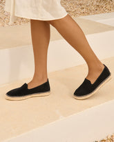 Suede Flat Espadrilles - Women's Bestselling Shoes | 