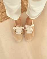 Suede Lace-Up Espadrilles - Sneakers | 