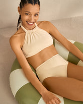 Braid Halterneck Bikini - Ivory | 