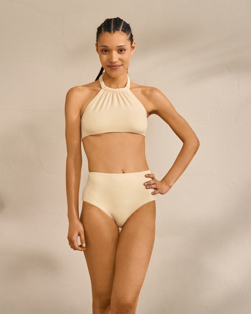 Braid Halterneck Bikini - Hamptons - Ivory