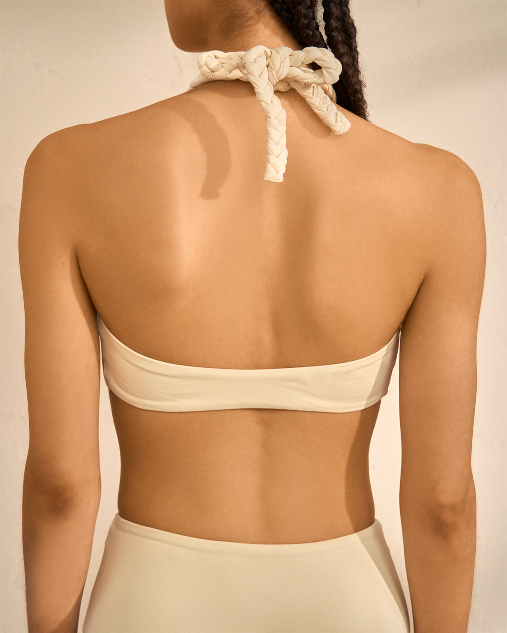 Braid Halterneck Bikini - Ivory