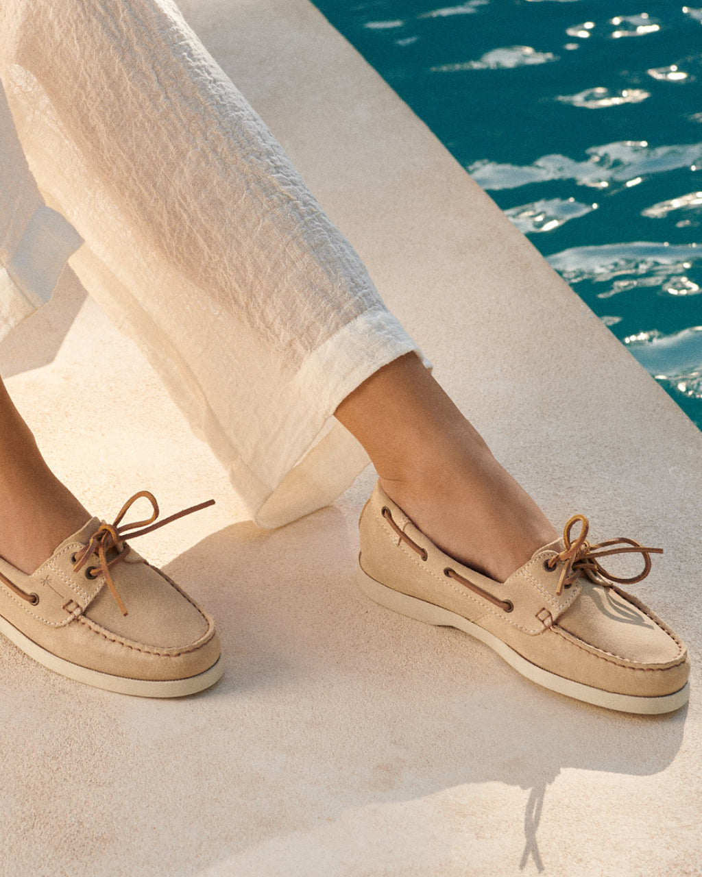 Manebí  Boat Shoes - Hamptons - Military Green