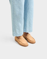 Suede Penny Loafers - Women’s Loafers | 