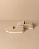 Suede With Faux Fur Flat Espadrilles With Fur | 