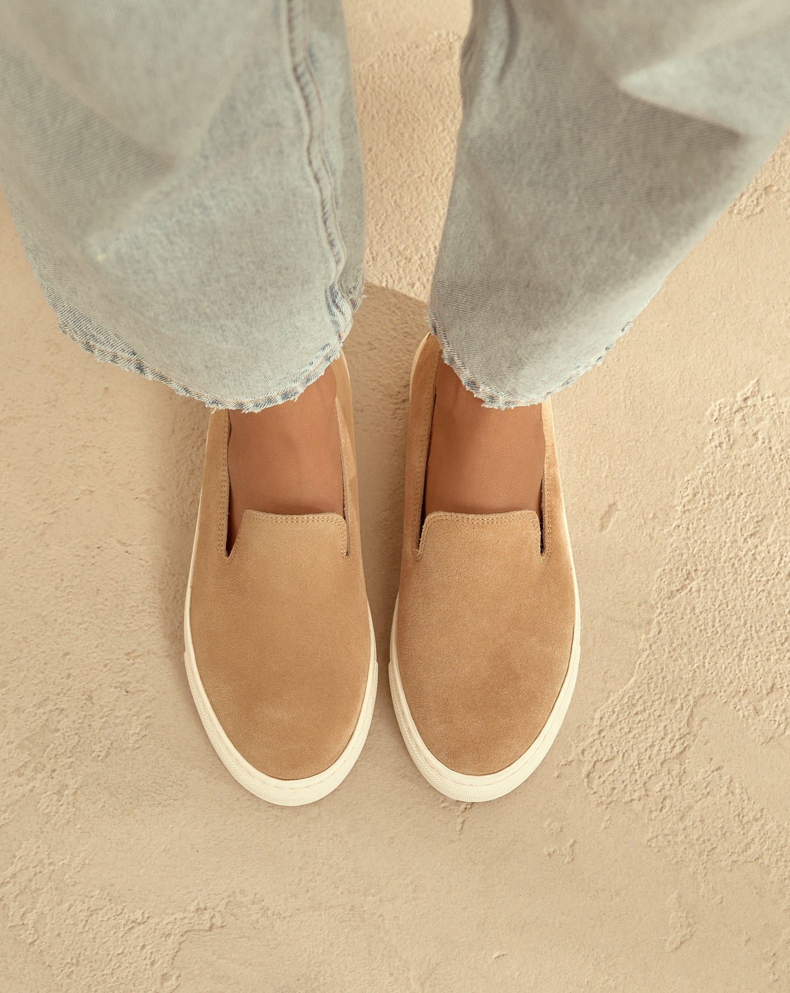 Manebí Suede Slip-On - Hamptons Champagne Beige