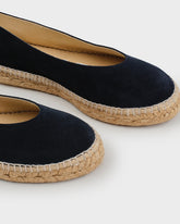 Suede Ballet Flat Espadrilles | 