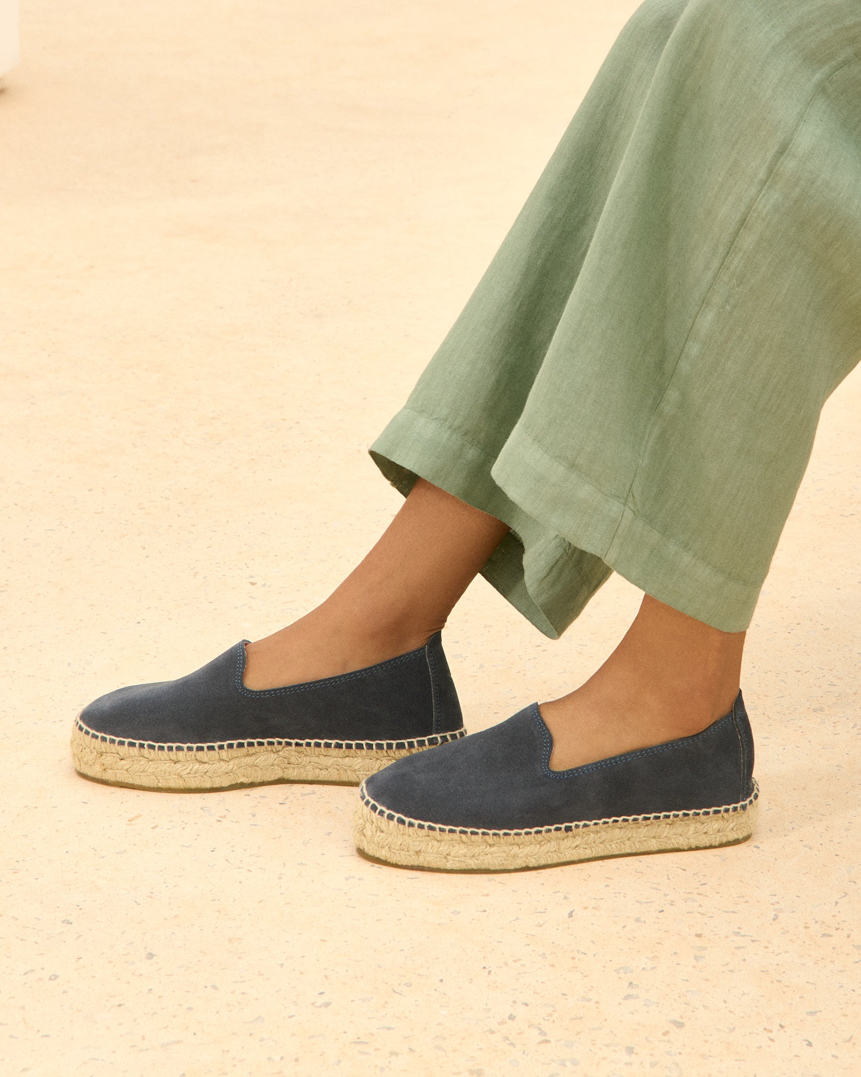 Manebí Espadrillas con doppia suola - Hamptons - Patriot Blu