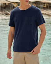 Emilio T-Shirt - Navy Terry Cotton | 