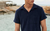 Organic Terry Cotton Olive Polo Shirt - Men’s Collection | 