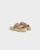 Sandali a Due Fasce in Pelle Scamosciata - Sandali Donna | 