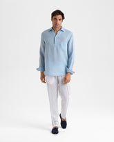 Washed Linen Nassau Polo Shirt - New Arrivals | Men's Clothing | 