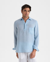 Washed Linen Nassau Polo Shirt - New Arrivals | Men's Clothing | 