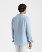 Washed Linen Nassau Polo Shirt | 