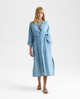 Abito Serene in Chambray Misto Lino - Abiti | 